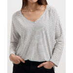 Kuyichi Yulia stripe tee navy