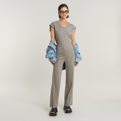 G-star riveted flared jumpsuit