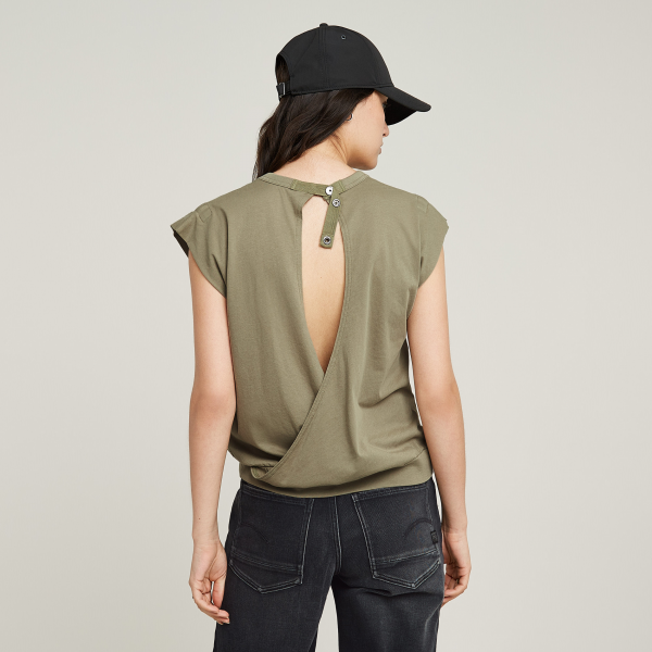 G-star open back loose top