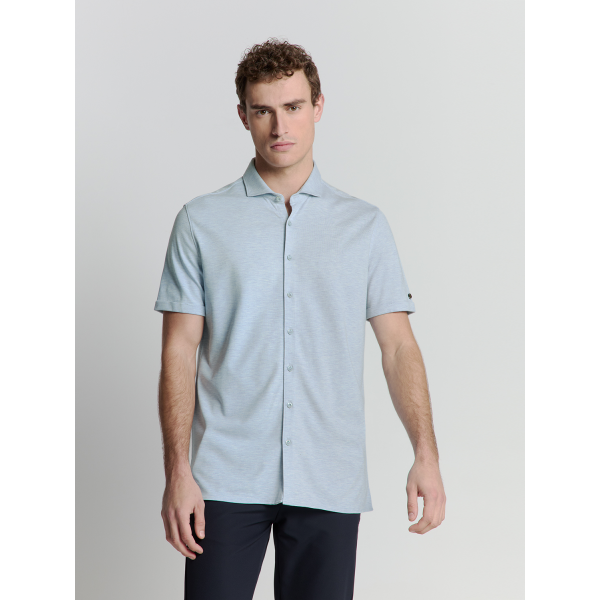 No Excess melange stretchshirt