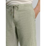 No Excess linen melange short
