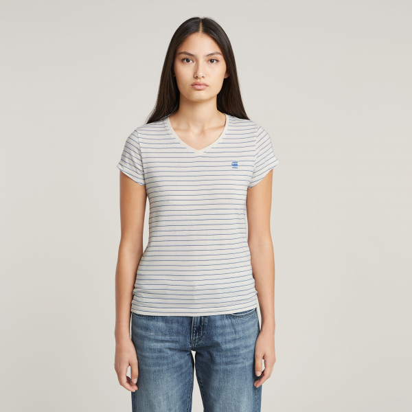 G-star stripe eyben slim v tee