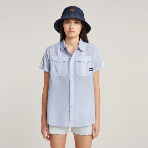 G-star button through shirt