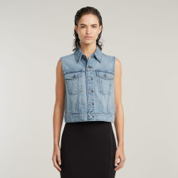 G-star shrunken vest wmn