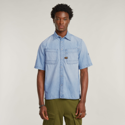 G-star slanted pocket shirt ss