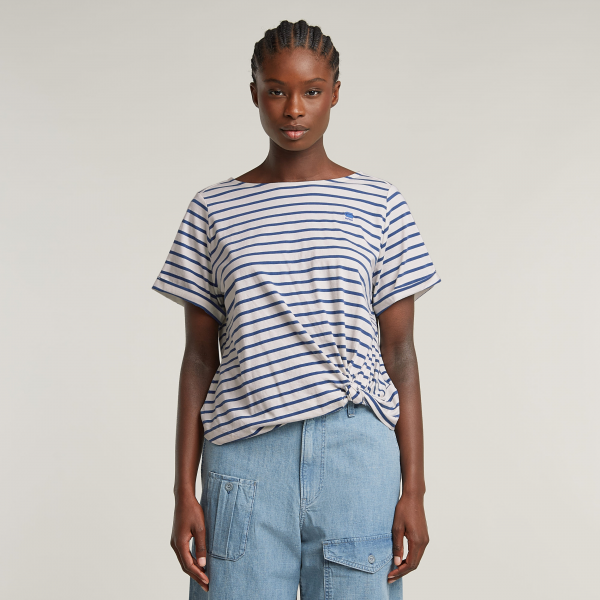 G-star striped knot r tee wmn