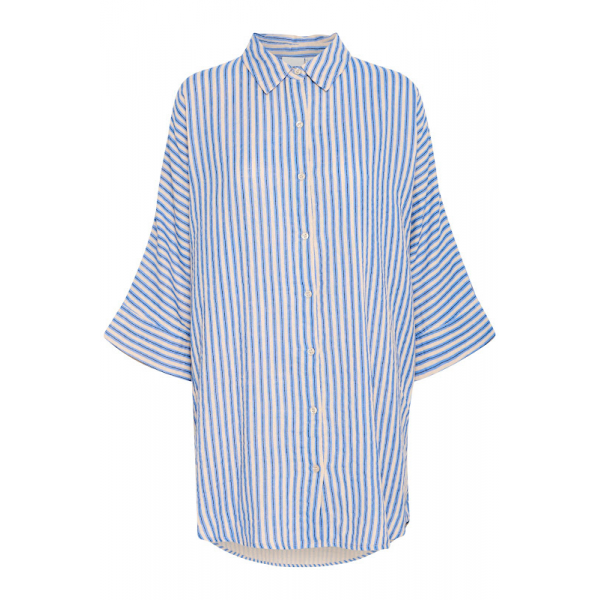 Ichi Iafoxa striped beach shir