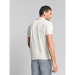 No Excess solid jacquard polo