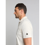 No Excess solid jacquard polo