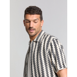 No Excess ss zig zag jac shirt