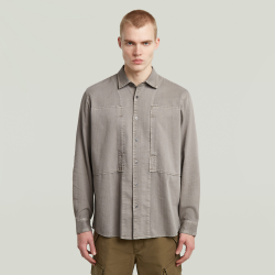 G-star panelled pkt reg shirt