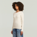G-star A line slim rib tee l/s