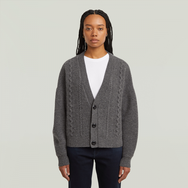 G-star cable cropped knit