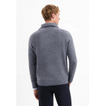 No Excess half zip woolblend