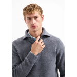 No Excess half zip woolblend