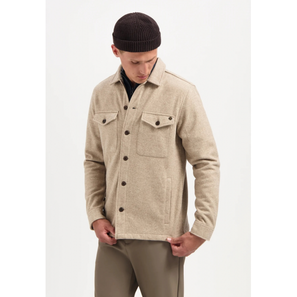No Excess melange overshirt