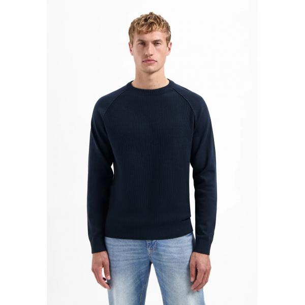 No Excess solid waffle knit