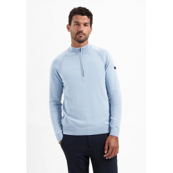 No Excess half zip high collar