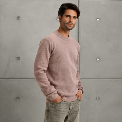 Cast iron soft blend mock knit