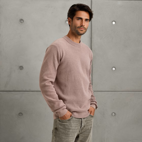 Cast iron soft blend mock knit