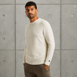 Cast iron crewneck cotton knit
