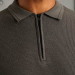 Cast Iron ls polo cotton modal