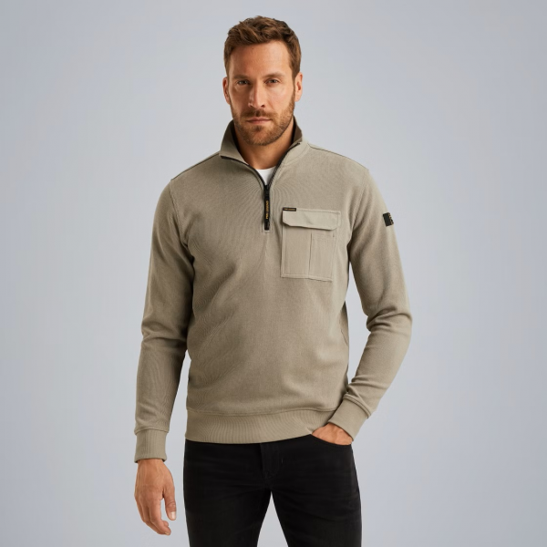 Pme Legend halfzip collar knit