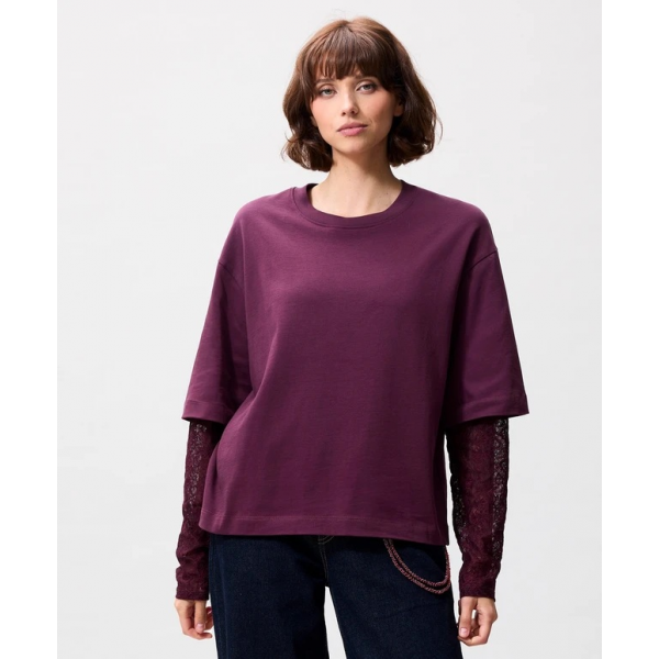 Catwalk Junkie lace sl t-shirt