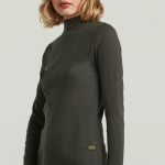 G-star A line slim rib mock t