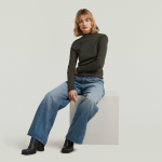 G-star A line slim rib mock t