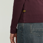 G-star A-line rib mock t-shirt