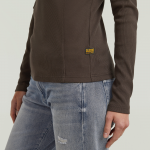 G-star A-line rib mock t-shirt G-star A-line rib mock t-shirt