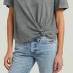 G-star stripe relaxed knot tee