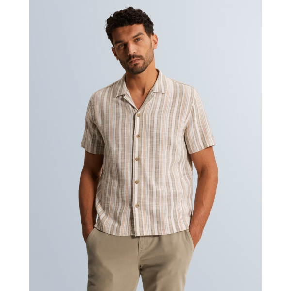 Cast Iron ss slub stripe shirt Cast Iron ss slub stripe shirt