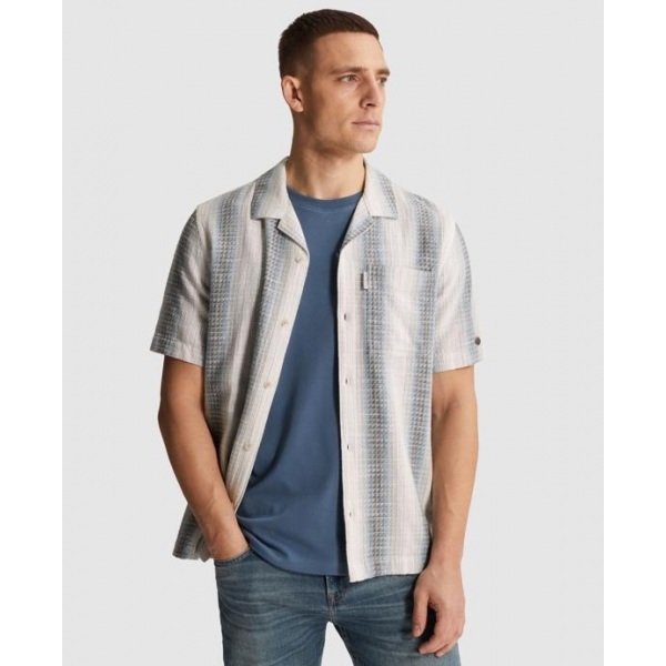 Cast Iron ss dyed stripe shirt