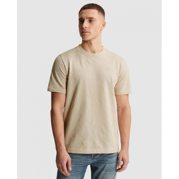 Cast Iron jacquard pique tee