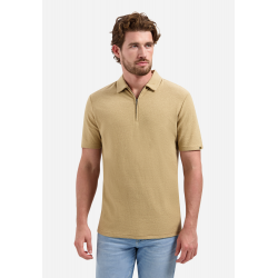 No Excess structure polo zip
