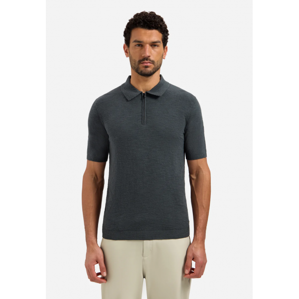 No Excess polo zip frote
