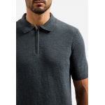 No Excess polo zip frote