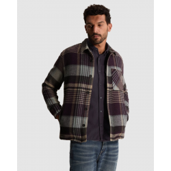 Cast Iron ls check wool shirt