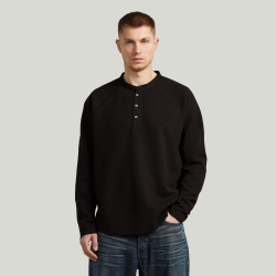 G-star waffle henley relaxed t