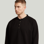 G-star waffle henley relaxed t G-star waffle henley relaxed t