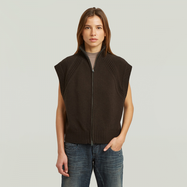 G-star heavy moto zip vest