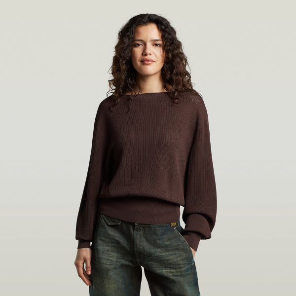 G-star open neck structure kni G-star open neck structure kni