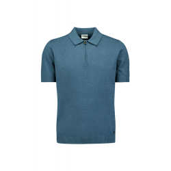 No Excess zip polo melange