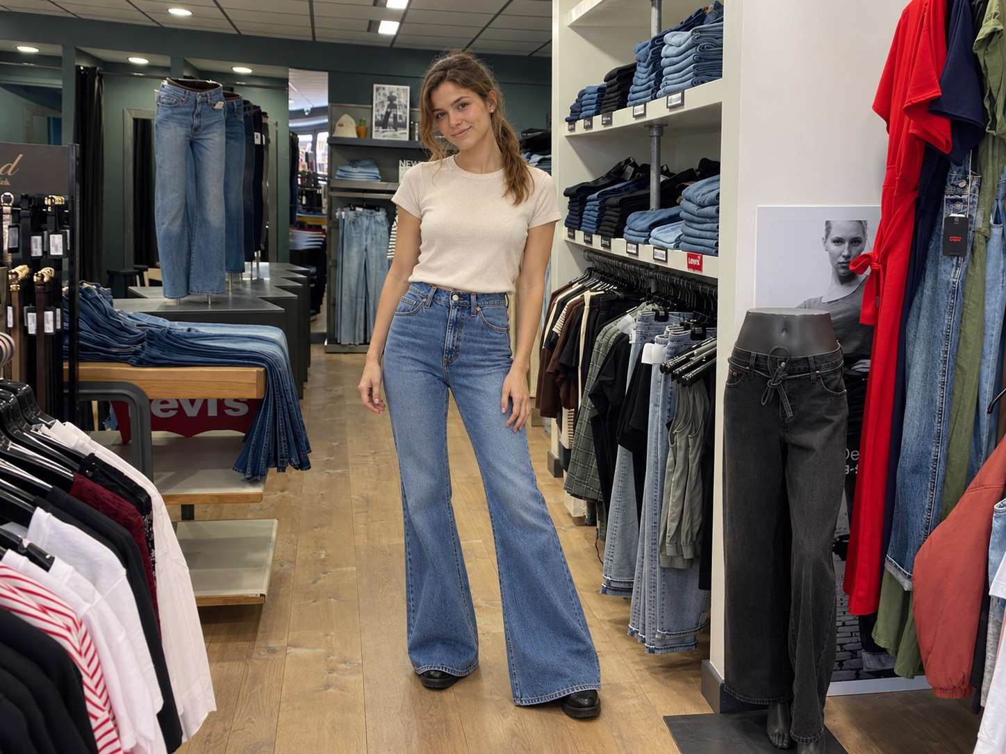 Levi's Ribcage Bell jeans: een sterke basis met flare